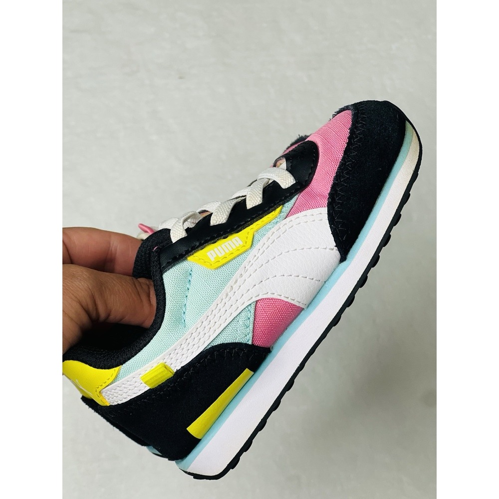 PUMA‎ Kids Girls Future Rider Play On 'Sachet Pink' 372349-13 Sneakers Shoes 9C